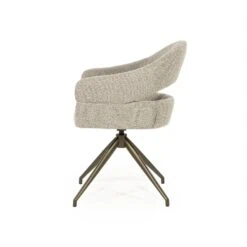 Hailey Eetkamerstoel Taupe stof