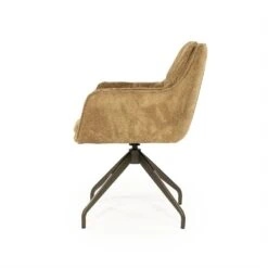 Hugo Eetkamerstoel Mosterd stof