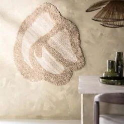 Kabe Muurkleed organisch Bruin 120x120cm