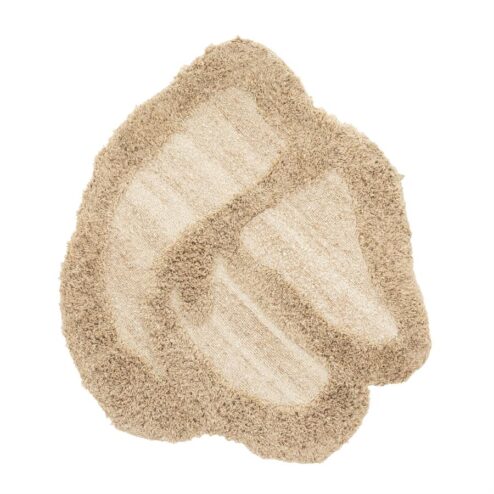 Kabe Muurkleed organisch Bruin 120x120cm