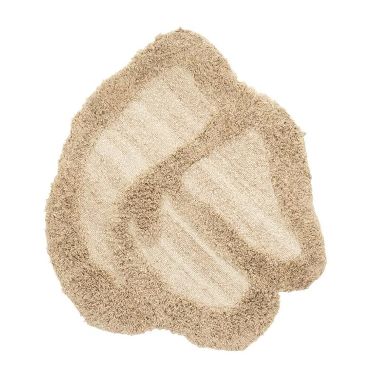 Kabe Muurkleed organisch Bruin 120x120cm