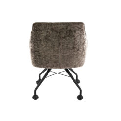 Kelly Eetkamerstoel met wieltjes Hoven taupe