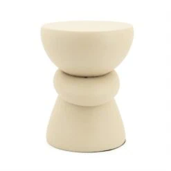 Kerun Bijzettafel Beige 35cm