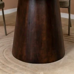 Linea Eettafel rond Espresso 130cm