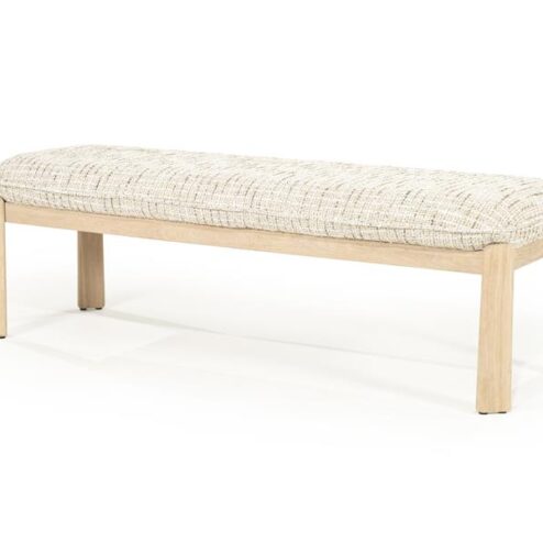 Lottie Bankje Beige hout 143cm