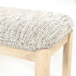 Lottie Bankje Taupe hout 143cm