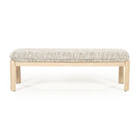 Lottie Bankje Taupe hout 143cm