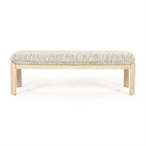 Lottie Bankje Taupe hout 143cm