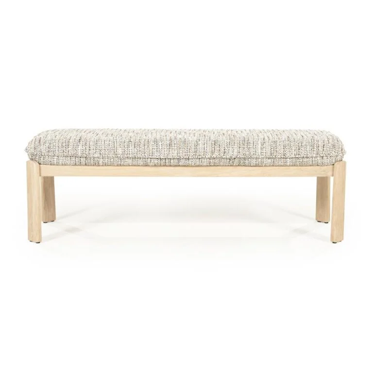 Lottie Bankje Taupe hout 143cm