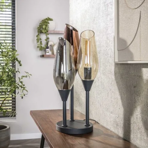 Lucario 3-lichts Tafellamp Meerkleurig