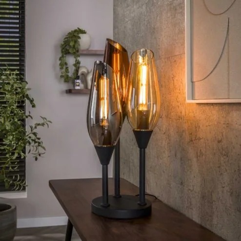 Lucario 3-lichts Tafellamp Meerkleurig