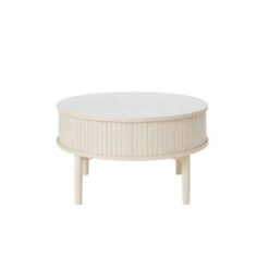 Maria Salontafel rond Lichtbruin 85cm