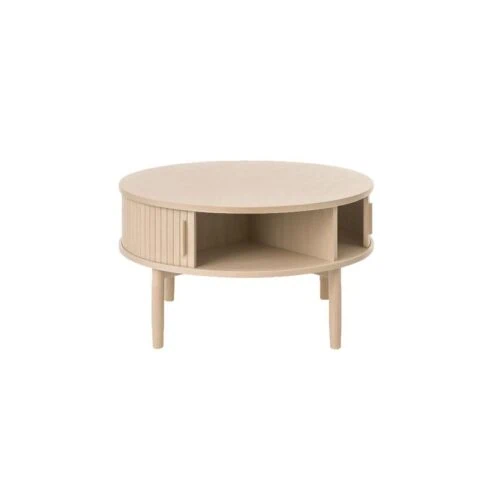 Maria Salontafel rond Lichtbruin 85cm