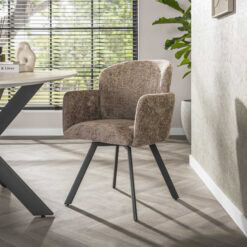 Matthijs Eetkamerstoel draaibaar Hoven champagne