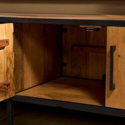 Morada tv meubel industrieel Warm mangohout 240cm (1)