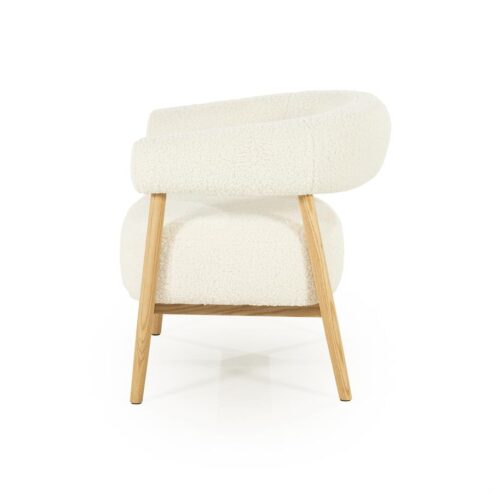 Mysa Fauteuil Beige Hout