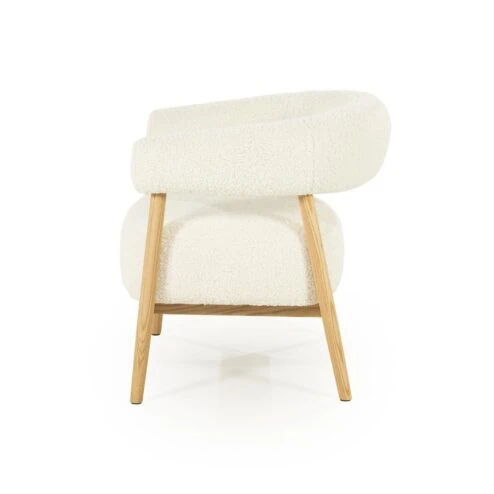 Mysa Fauteuil Beige Hout