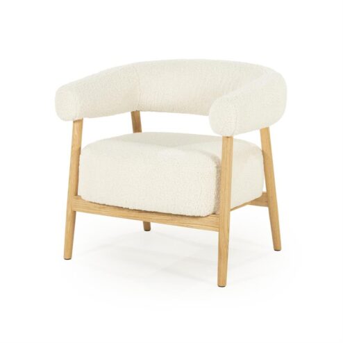 Mysa Fauteuil Beige Hout