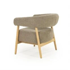 Mysa Fauteuil Taupe Hout