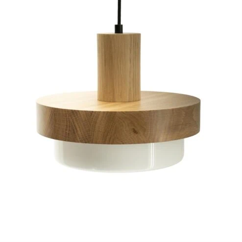Oaka 1-lichts Hanglamp Hout