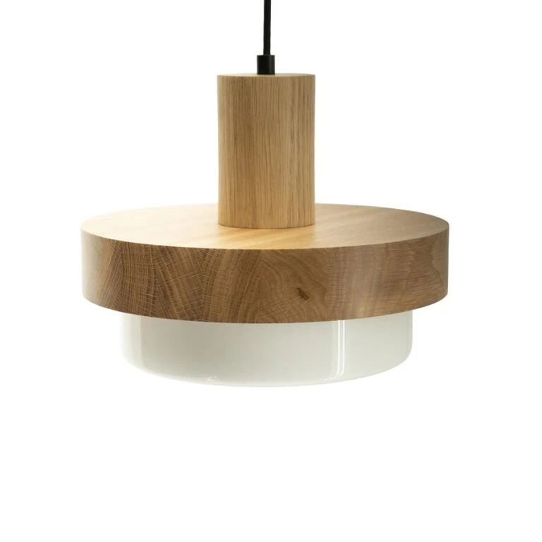 Oaka 1-lichts Hanglamp Hout