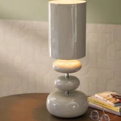 Orbs 1-lichts Tafellamp Beige