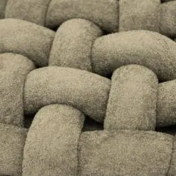 Poofie Poef Groen stof 44cm