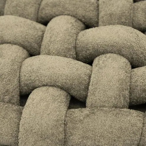 Poofie Poef Groen stof 44cm