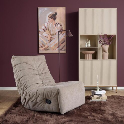 Fien Relaxfauteuil Taupe