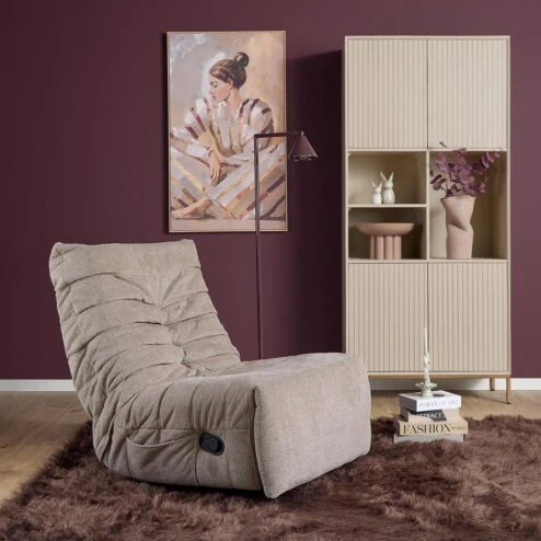 Fien Relaxfauteuil Taupe