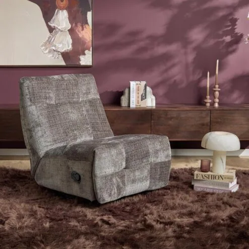 Lieke Relaxfauteuil Donkergrijs