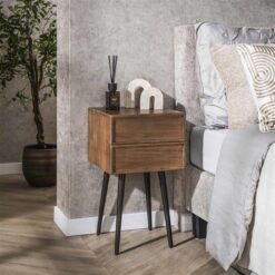 Shaun Nachtkastje 2 lades Acaciahout 35cm