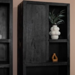 Sven Boekenkast 1 deur Zwart 80cm