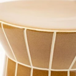 TileTastic Bijzettafel Hoog Mosterd 38cm