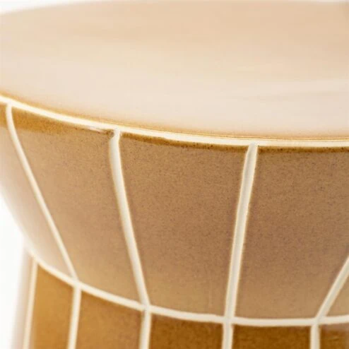 TileTastic Bijzettafel Hoog Mosterd 38cm