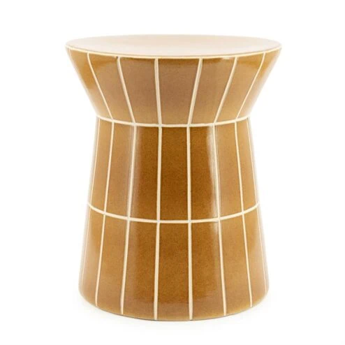 TileTastic Bijzettafel Hoog Mosterd 38cm