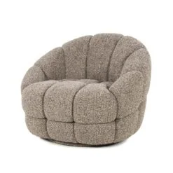 Tina Fauteuil Taupe stof