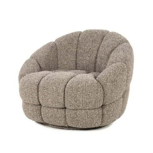 Tina Fauteuil Taupe stof