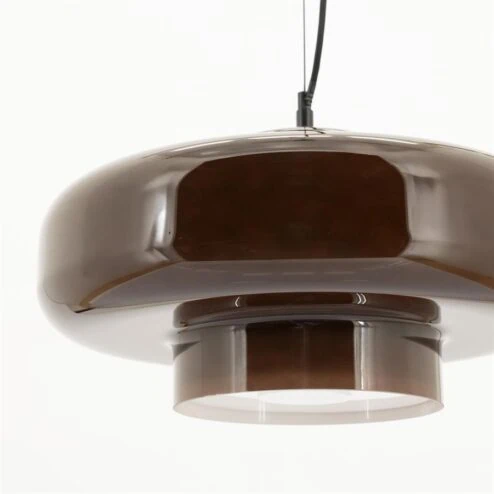 Vetro 1-lichts Hanglamp Bruin