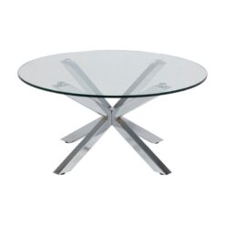 Willow Salontafel rond Glas 82cm
