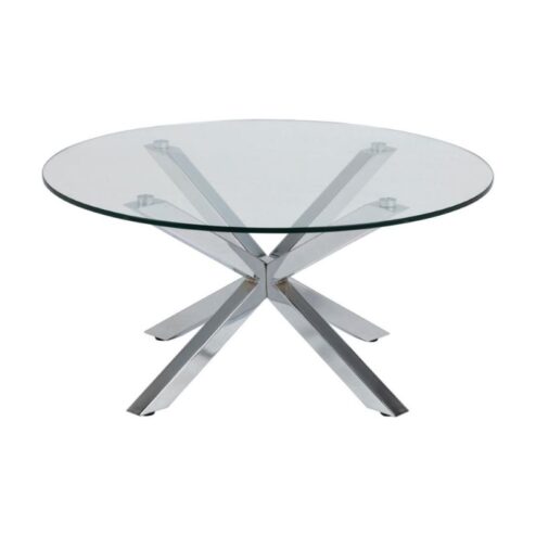 Willow Salontafel rond Glas 82cm