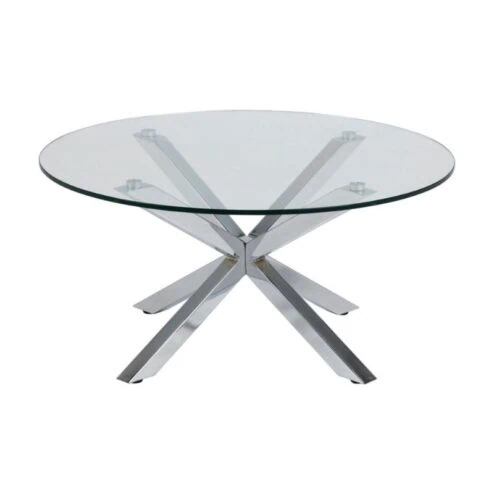 Willow Salontafel rond Glas 82cm