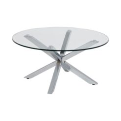 Willow Salontafel rond Glas 82cm