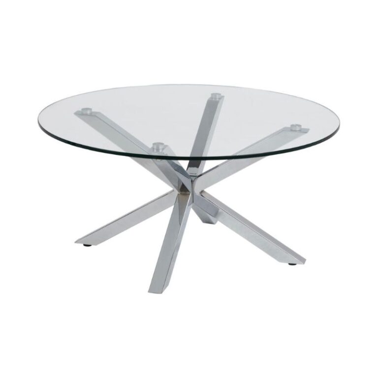 Willow Salontafel rond Glas 82cm