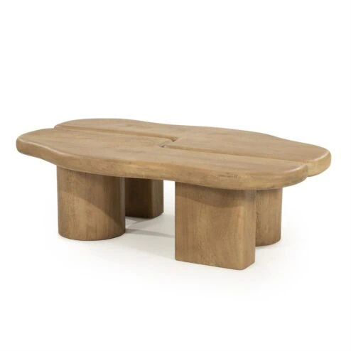 Yuo Salontafel mangohout Naturel 100cm