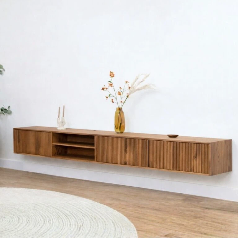 Albin Zwevend Tv meubel naturel 240cm