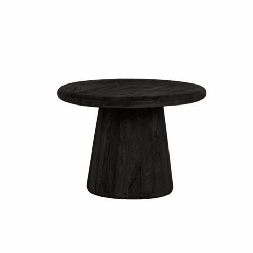 Asti Bijzettafel rond zwart 60 cm