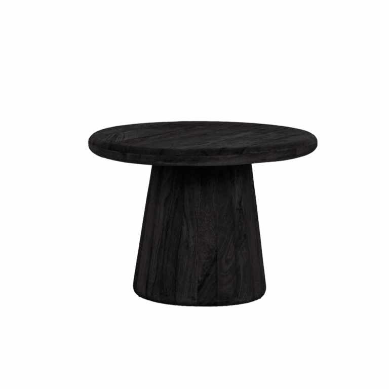 Asti Bijzettafel rond zwart 60 cm