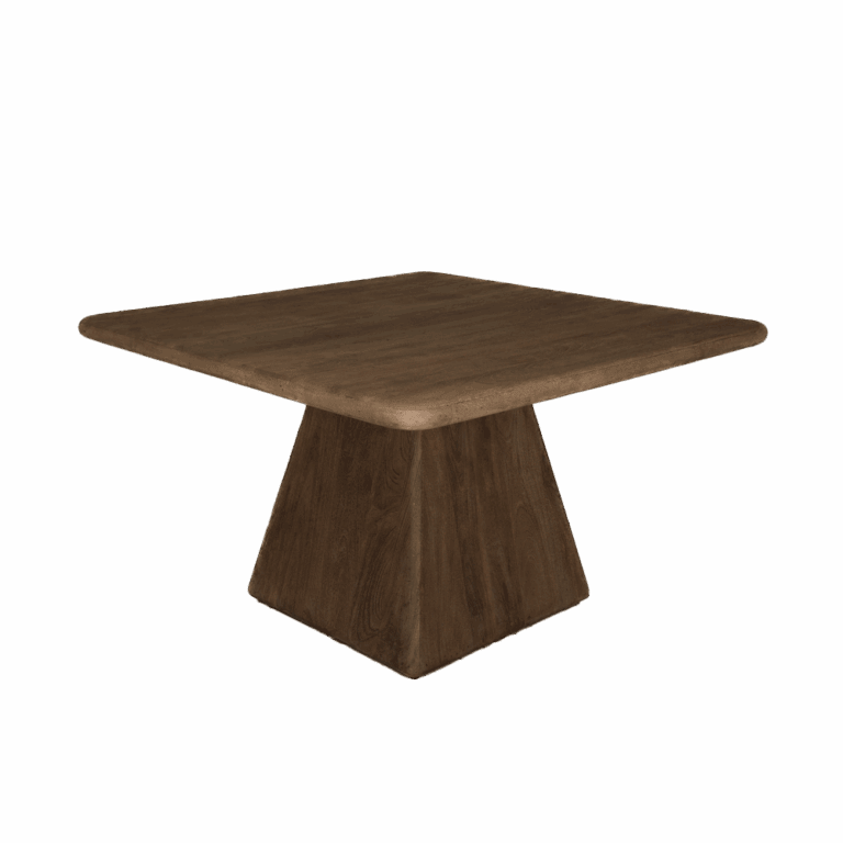 Asti Eettafel vierkant bruin 130 cm