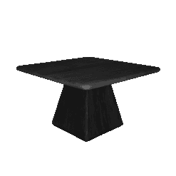 Asti Eettafel vierkant zwart 130 cm